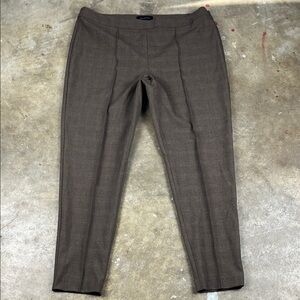 Talbots  Brown Plaid Dress Pants
Size: 16